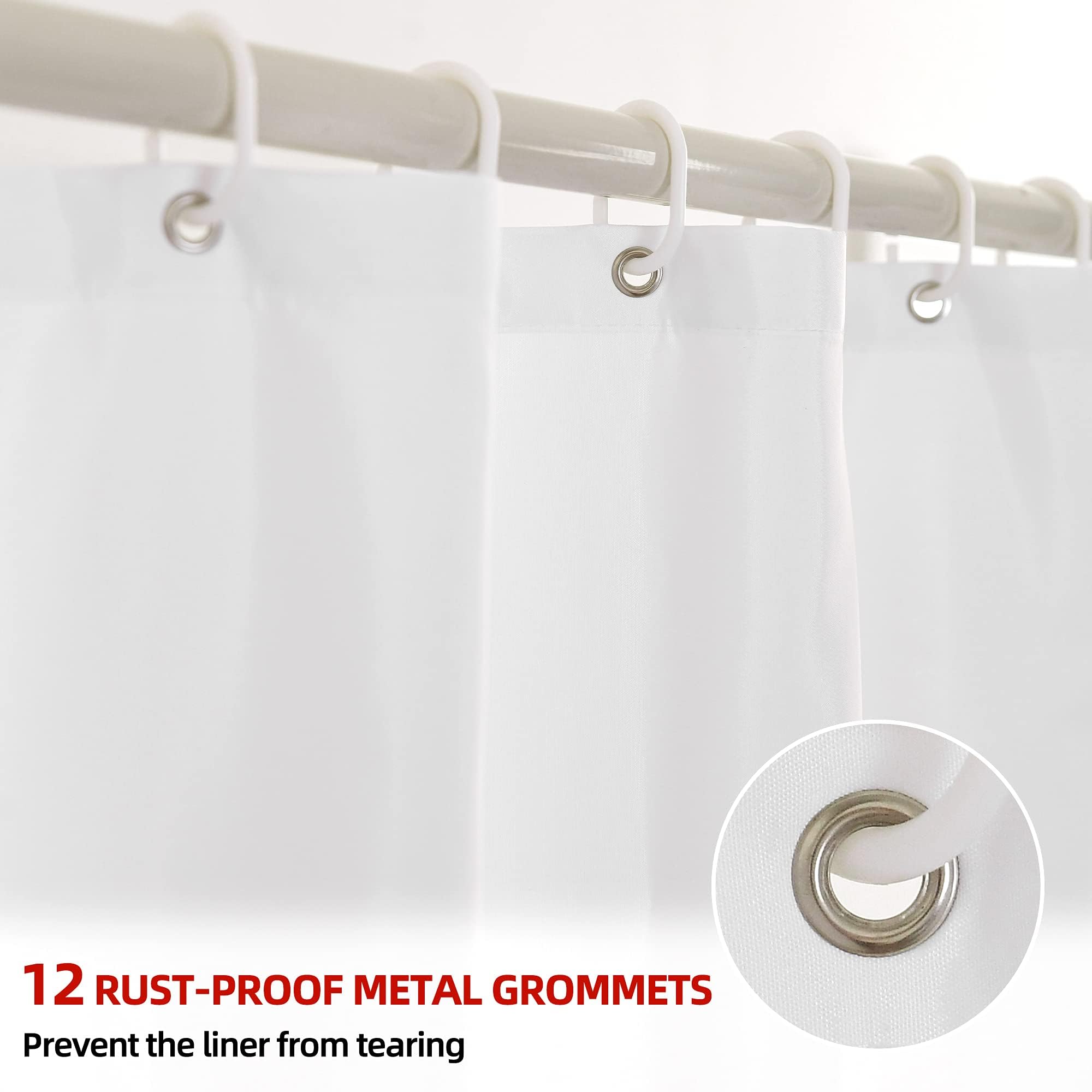 Yi & Ze Yellow Ombre Shower Curtain Sets For Bathroom Accessories Fabric Polyester Waterproof Modern Shower Curtain Liner With 1