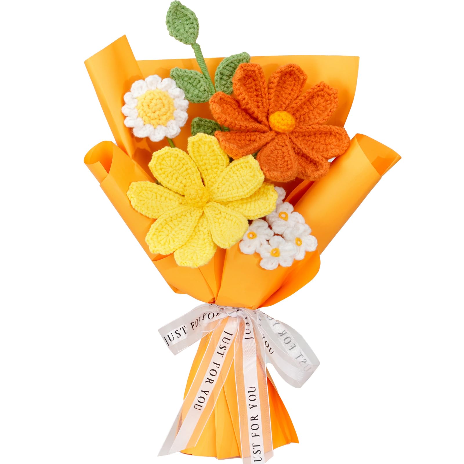 Flrunwu Hand-Woven Kelsang Flowers(Pack of 1), Suitable for Family Table Decoration, for Girlfriend Mother, Rose Artificial Flow