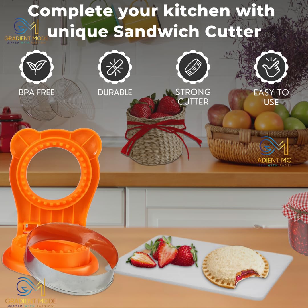 Sandwich Cutter And Sealer, Sandwich Cutter For Kids, Uncrustables Sandwich Maker, Bread Cutters Sandwich Decrustergreat For Boy