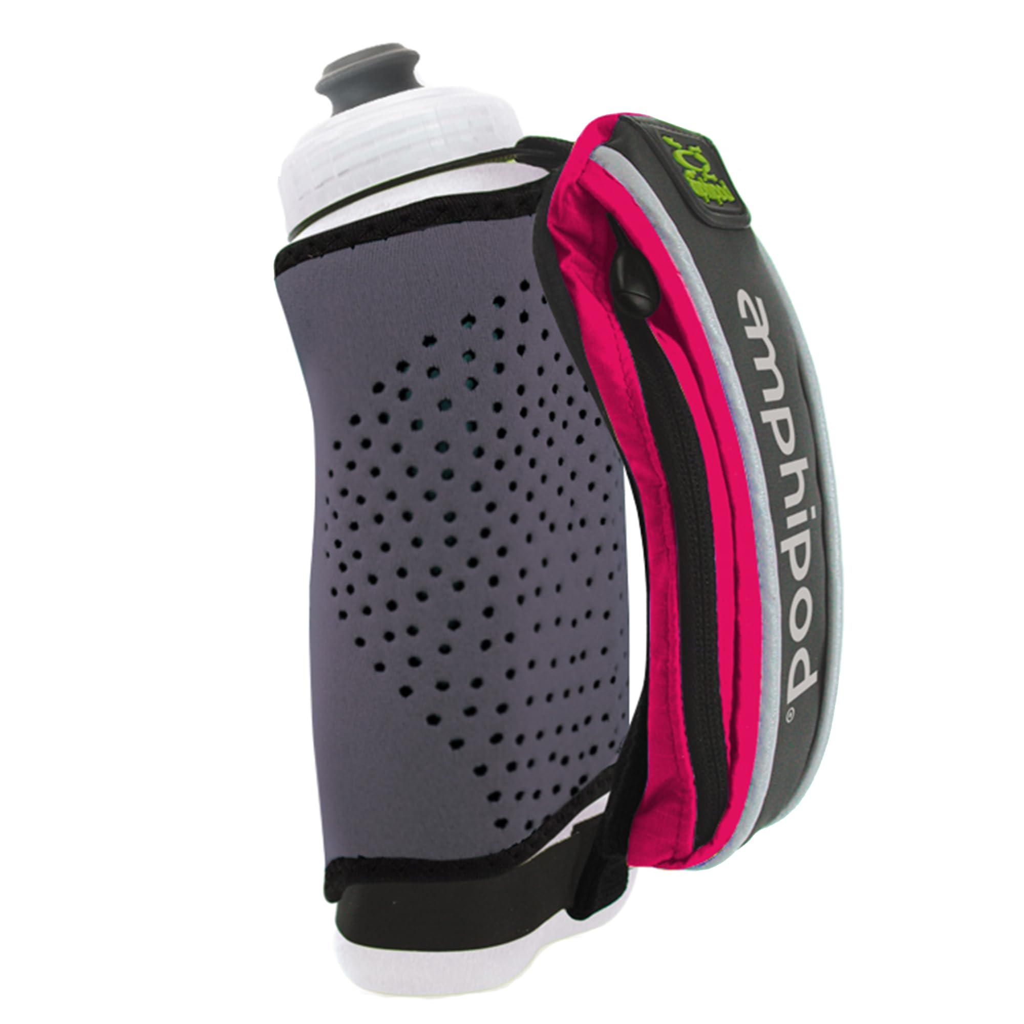 Amphipod Hydraform Jett-Lite Thermal Handheld, Ergonomic Hydration & Storage for Runners, Hikers & Athletes (12 & 20 oz.) - Sang