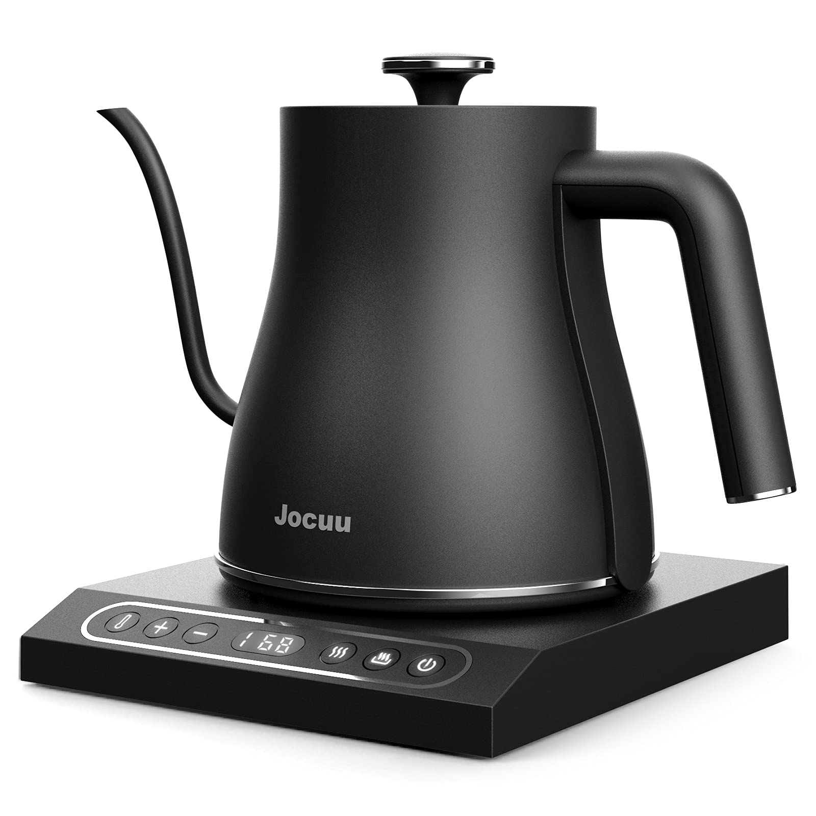 Jocuu Gooseneck Electric Pour Over Kettle With Temperature Control, Tea & Pour Over Coffee Kettle, Stainless Steel, Auto Shutoff