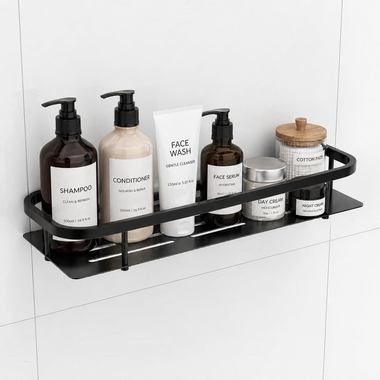 Shynora StainlessSteel Multipurpose Bathroom Organiser Shelf Rack Wall Mounted For Space Saving Bathroom Organizer Accessories 