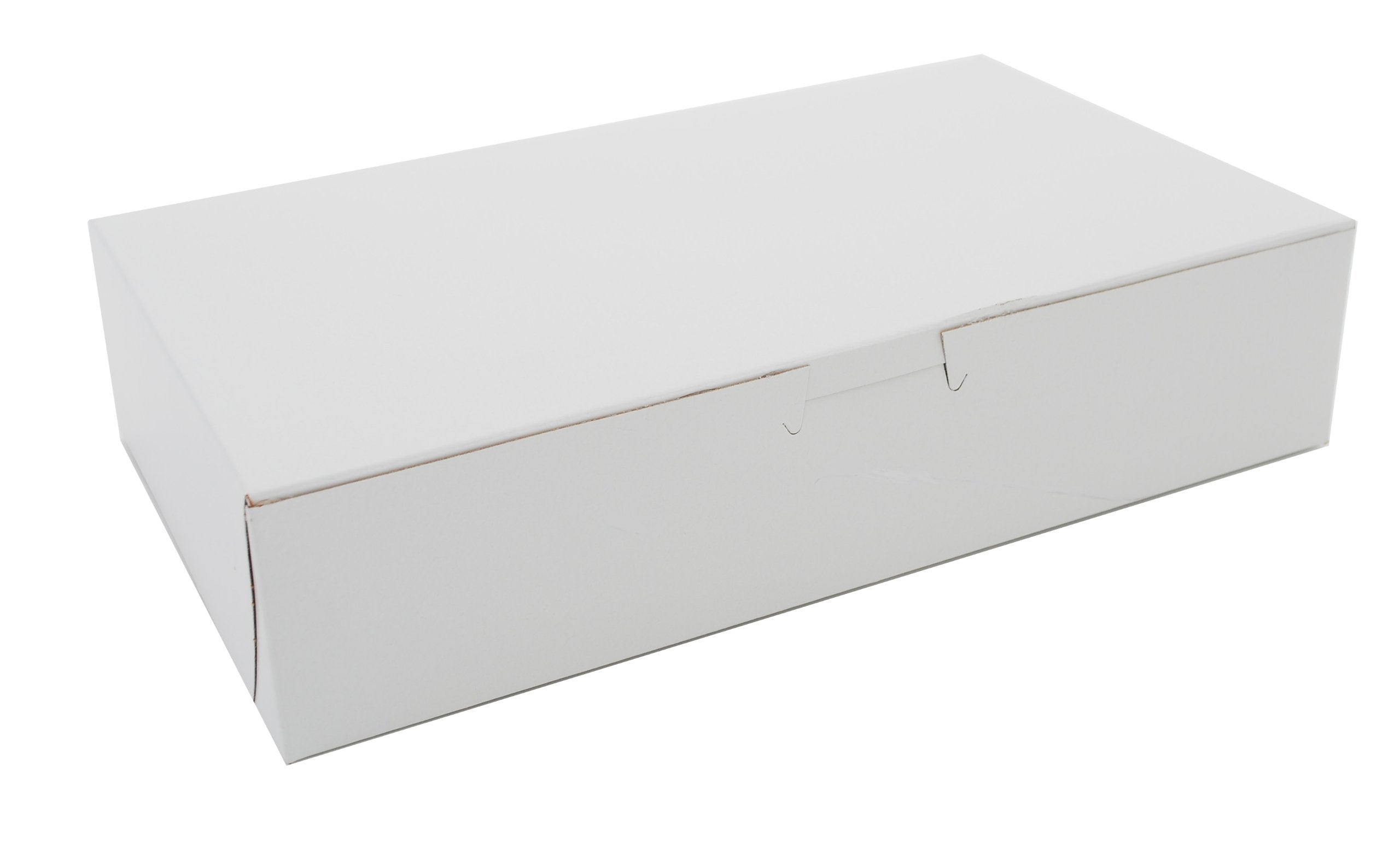 Southern Champion Tray 0967 Premium Clay Coated Kraft Paperboard White Non-Window Lock Corner Bakery Box, 10 Length X 6 Widt