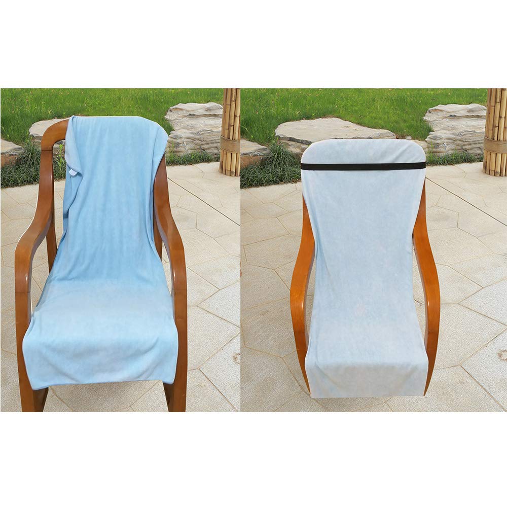 Amlrt Hdhyk 2Packs Beach Towel Holder- Beach Chair Towel Holder Multi-Purpose Adjustable Stay Straps
