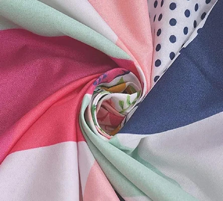 Roman. Lifestyle Soft Cotton Diwan Set Covers 8 Pieces With One Single Bed Sheet With Five Cushion Covers & Two Booster Covers