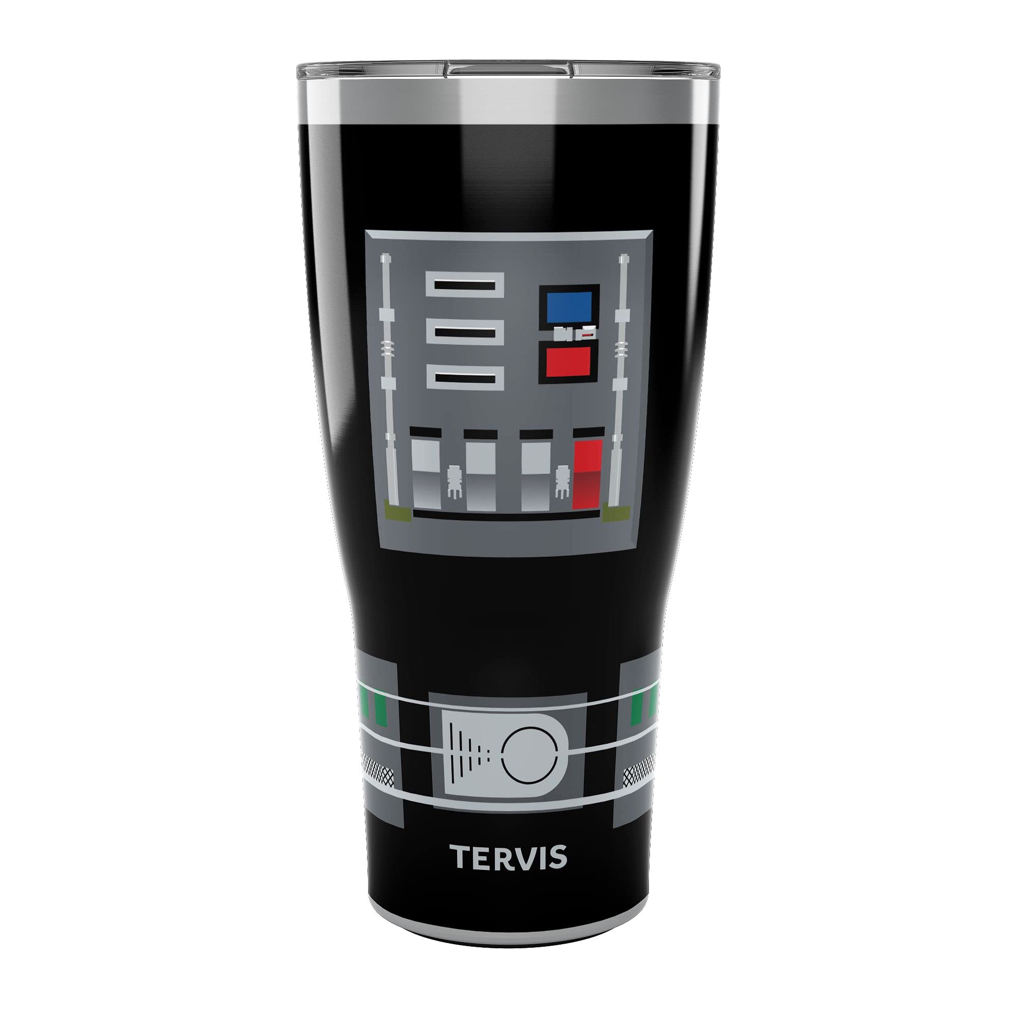 Tervis Traveler Star Wars Darth Vader Breastplate Detail Triple Walled Insulated Tumbler Travel Cup Keeps Drinks Cold & Hot, 30o