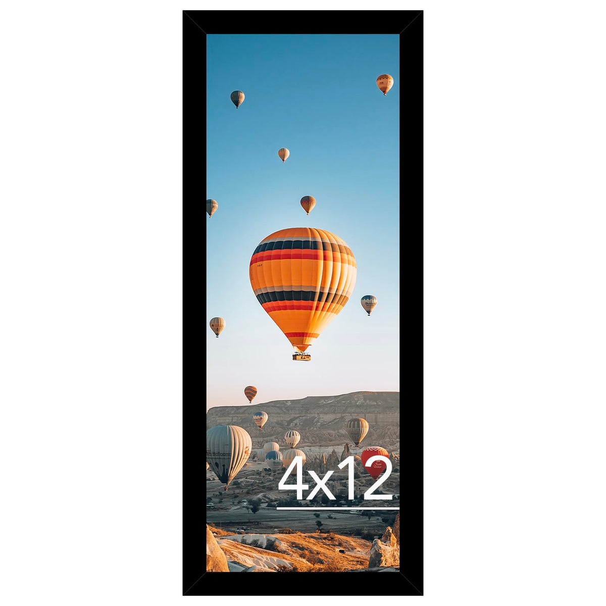 4x12 Inch Frame JCJMY 4x12 Picture Frame Black for Wall Hanging or Tabletop, Wall Moun ...