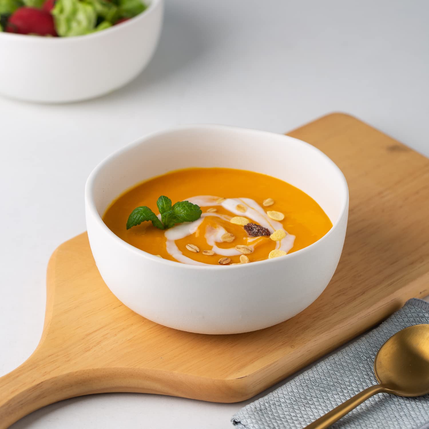 Amorarc Stoneware Cereal Bowls For Kitchen, 28Oz Large Ceramic Soup Bowls Set Of 4 For Meal, Snacks,Soup, Oven, Microwave&Dishwa