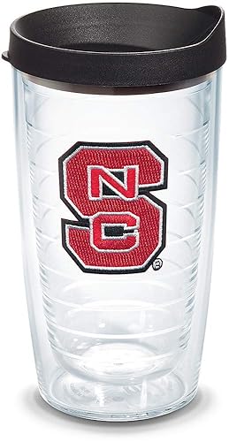 Tervis Made in USA Double Walled North Carolina State Wolfpack Insulated Tumbler Cup Keeps Drinks Cold & Hot  16oz  Primary Logo