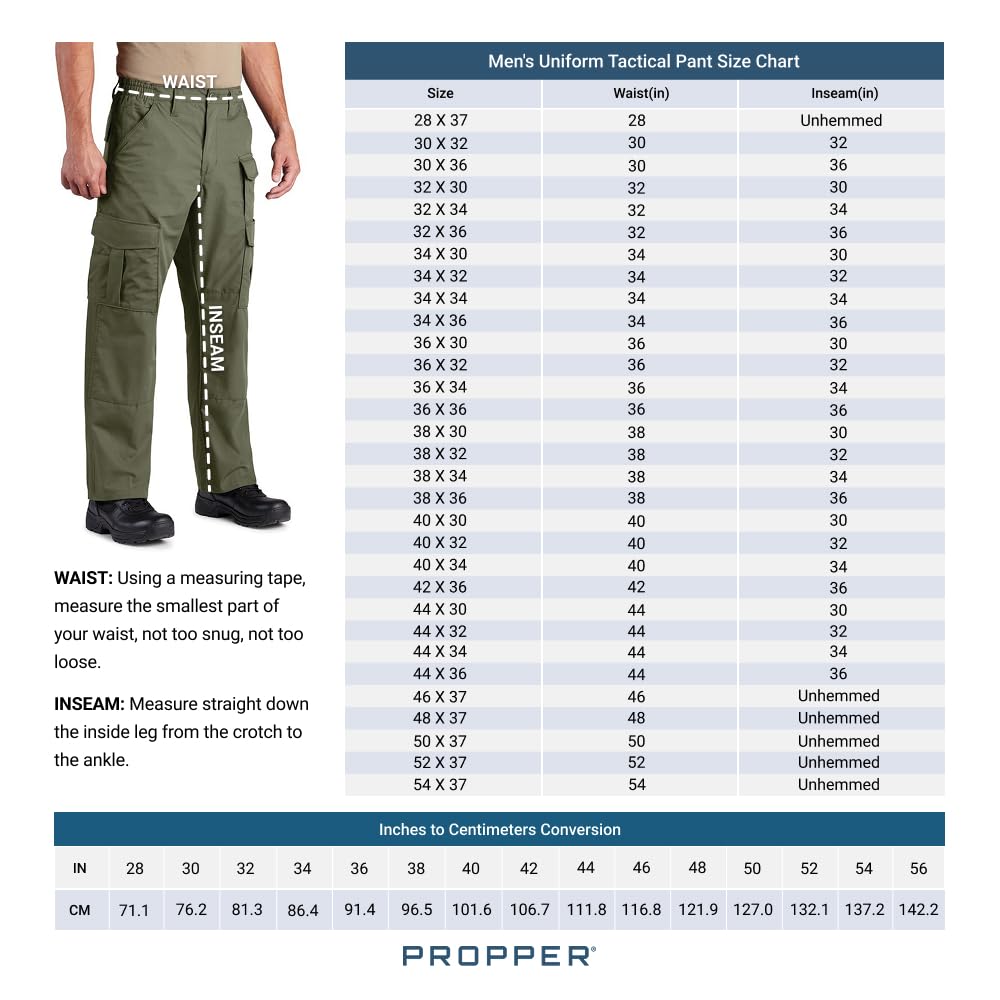 Propper Mens Uniform Tactical Pant, Olive Green, 30 X 32
