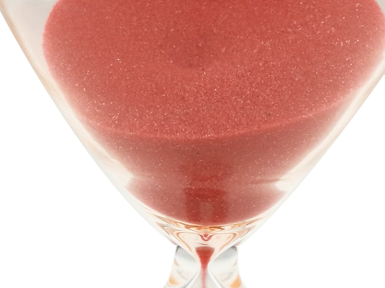 Large Fashion Colorful Sand Glass Sandglass Hourglass Timer Clear Smooth Glass Measures Home Desk Decor Xmas Birthday Gift (Red,