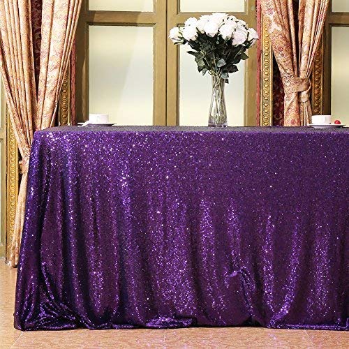 Eternal Beauty Sequin Tablecloth,Sparkly Table Cloth For Wedding Party, Christmas Decorations Square Glitter Tablecloth (48''X48