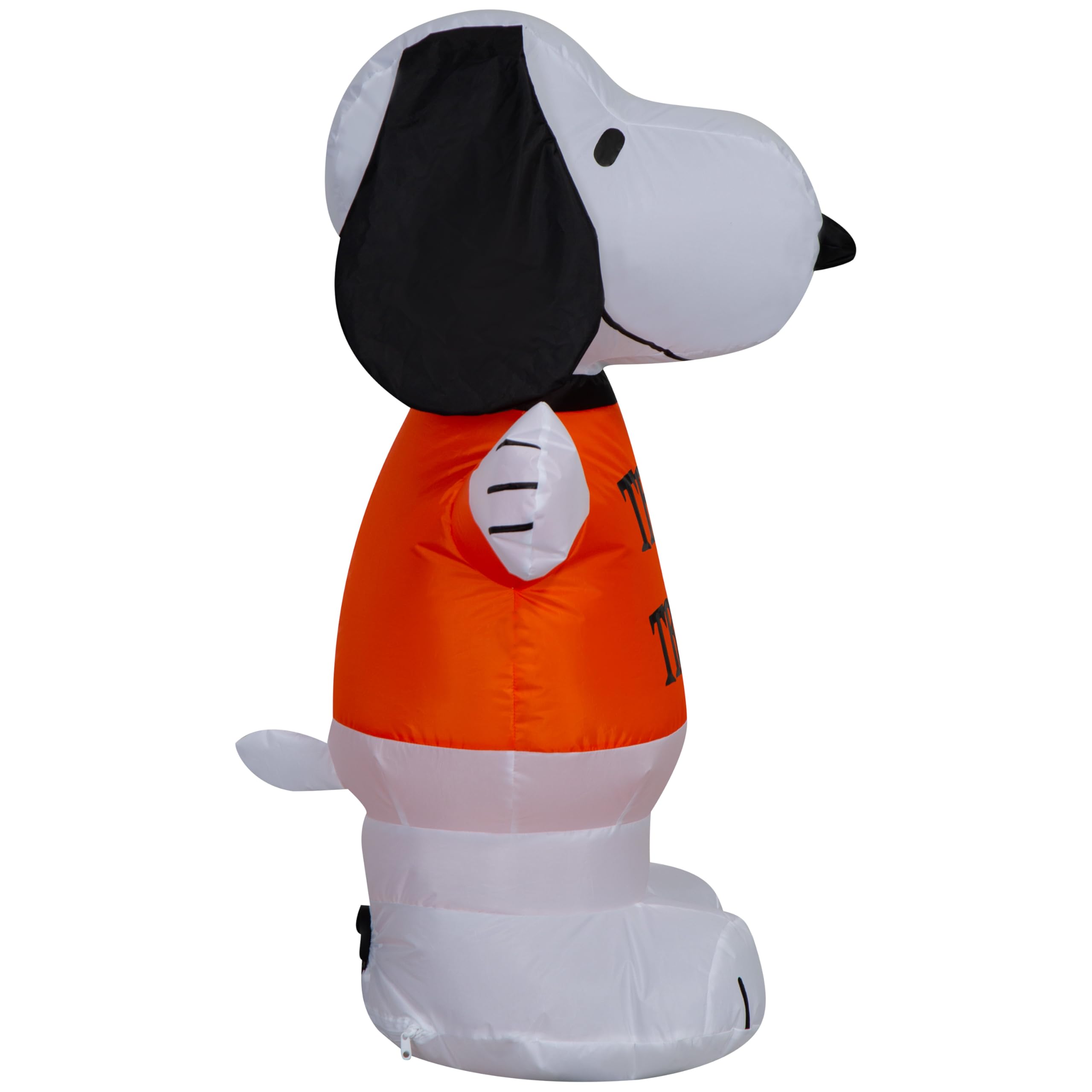 Gemmy Airblown Inflatable Snoopy in Trick or Treat Shirt w/Woodstock Peanuts, 3 ft Tall, Multicolored