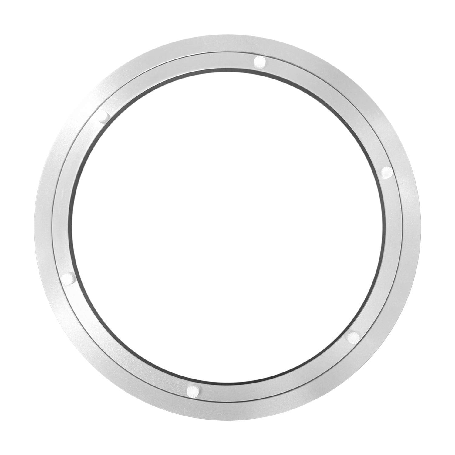 Hlmoptimo Lazy Susan Bearing 12 Inch Aluminum Turntable Ball Bearing, Heavy Duty Turner Bearing Silent Turntable Bearing Swivel