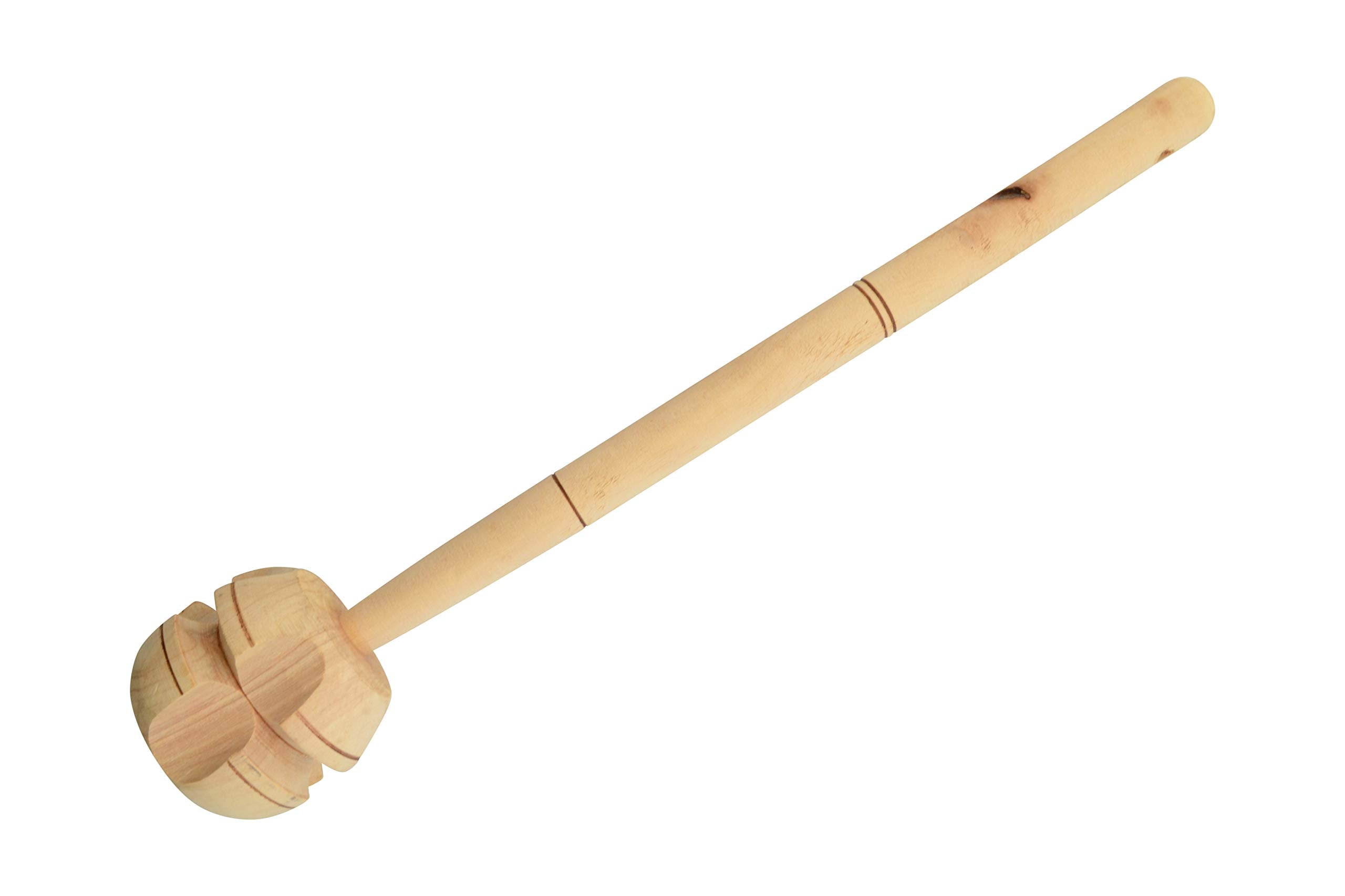 Molinillo De Madera Handmade Wooden Whisk Frother - Milkshakes, Chocolate - Imported From Colombia