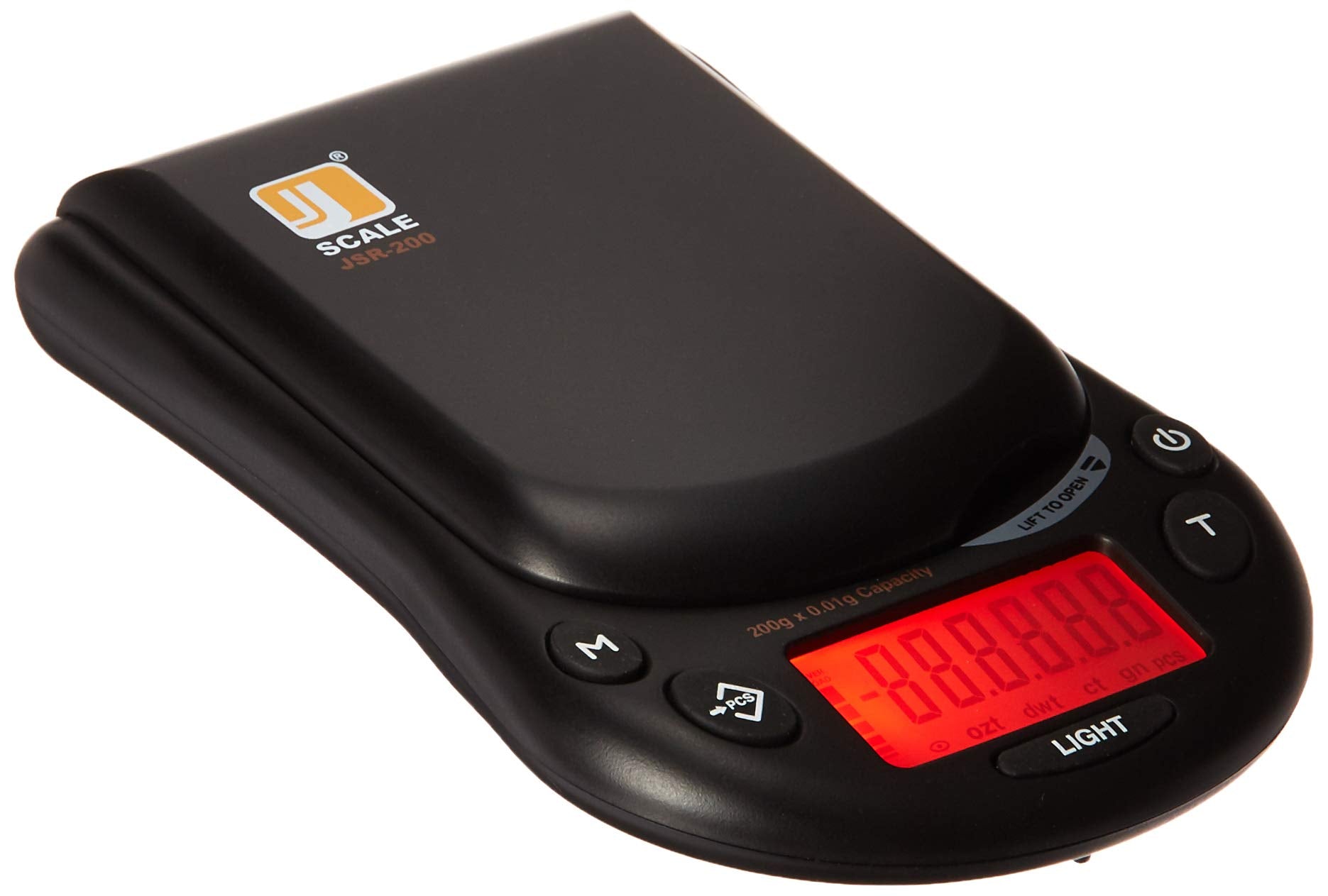 Jennings Jsr-200 Digital Pocket Scale 200G X 0.01 Gram Jscale Jewellery Carat, Black