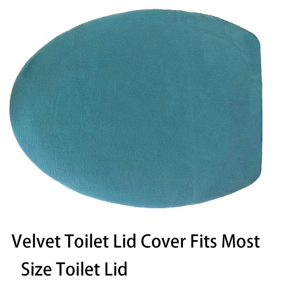 Madeals Memory Foam Bath Mat Set 4 Piece With Toilet Lid Cover And Rug Set Combo, Bath Mat Set 3 Piece And U-Shaped Toilet Floor