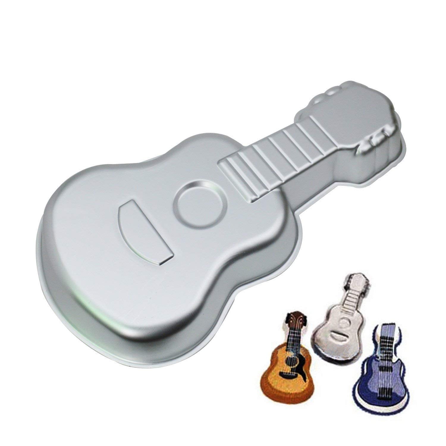 Wotoy 14 Inch Guitar Cake Baking Pan Mold - Aluminum Alloy