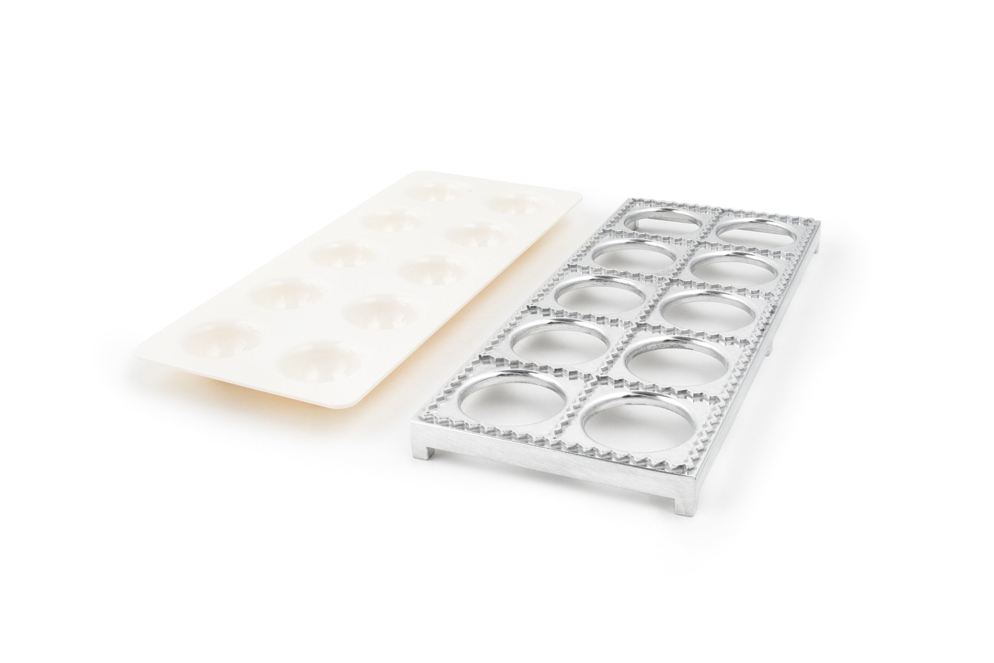 Fox Run Press, 2'' 10 Jumbo Ravioli Maker, Silver