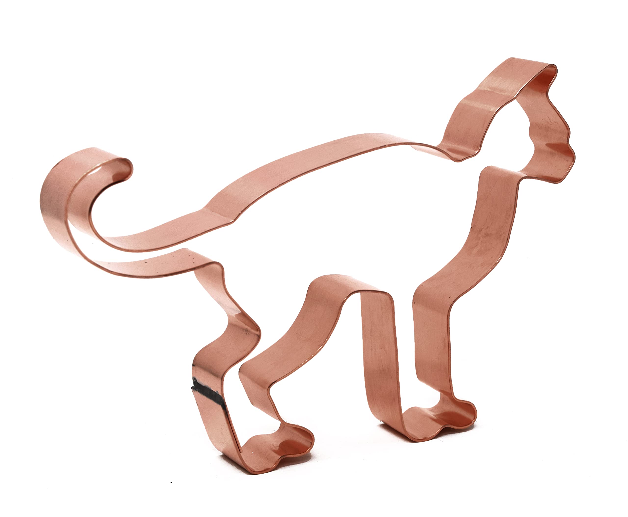Cornish Rex Cat Cookie Cutter 5 X 3.5 Inches - Handcrafted Copper Cookie Cutter By The Fussy Pup