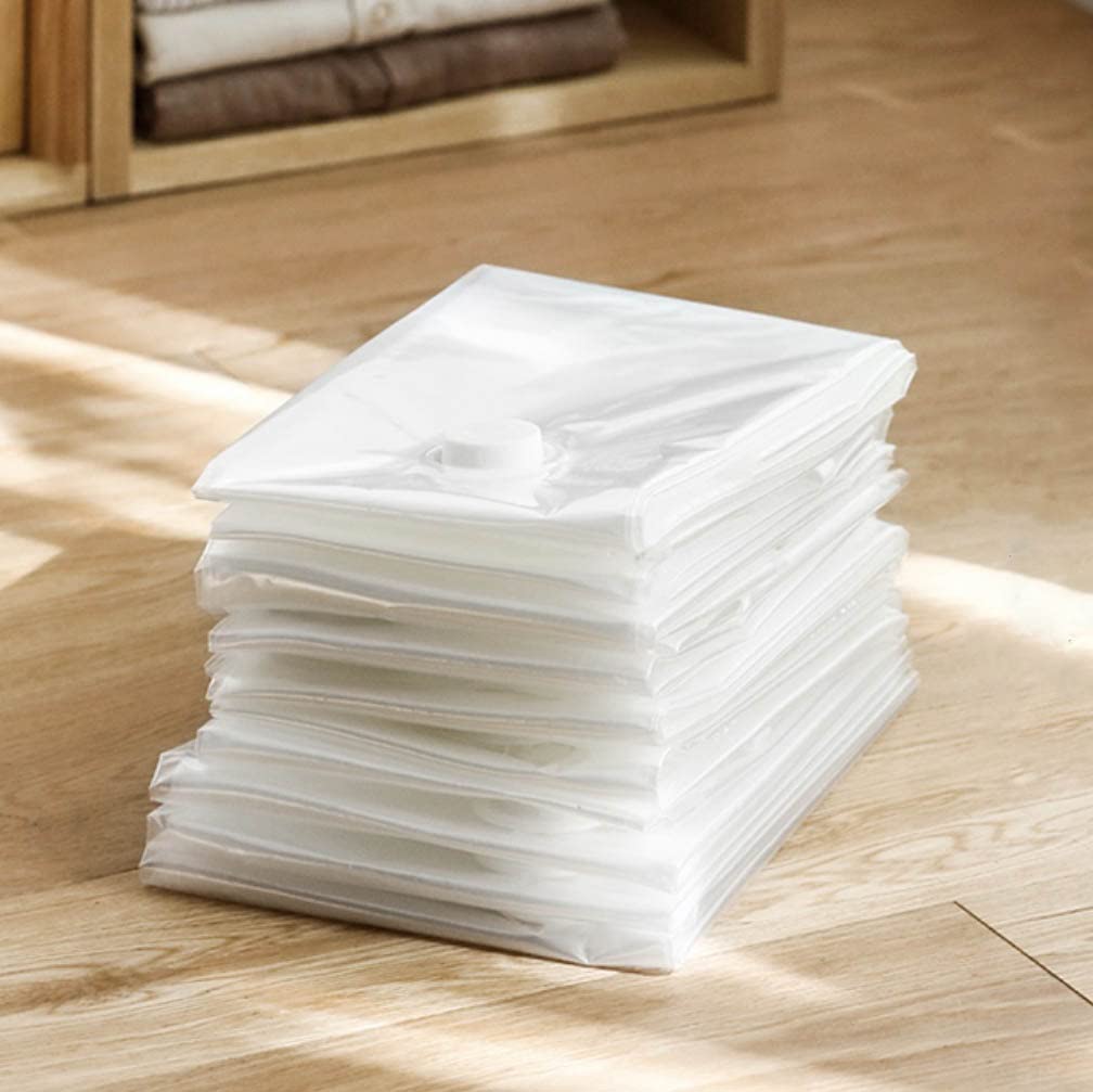 Harvic Vacuum Storage Bag Reusable Ziplock Smart Space Saver Clothes Organizer Bags Without Hand Pump For Travel Home Bedding Bl