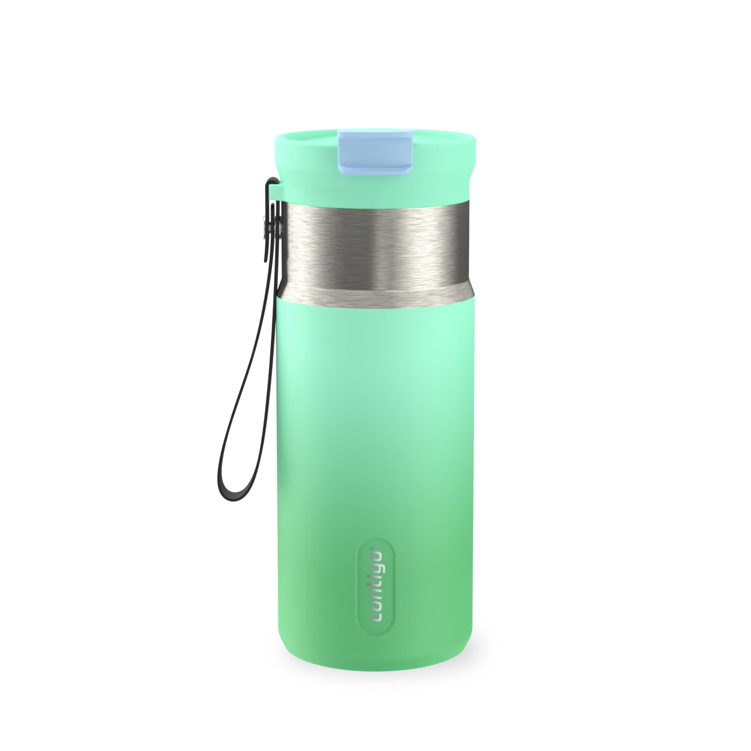 Contigo DualSip 16 oz Compact Stainless Steel VacuumInsulated Water Bottle with 2in1 Leakproof Lid (Straw or Spout), BPAFree
