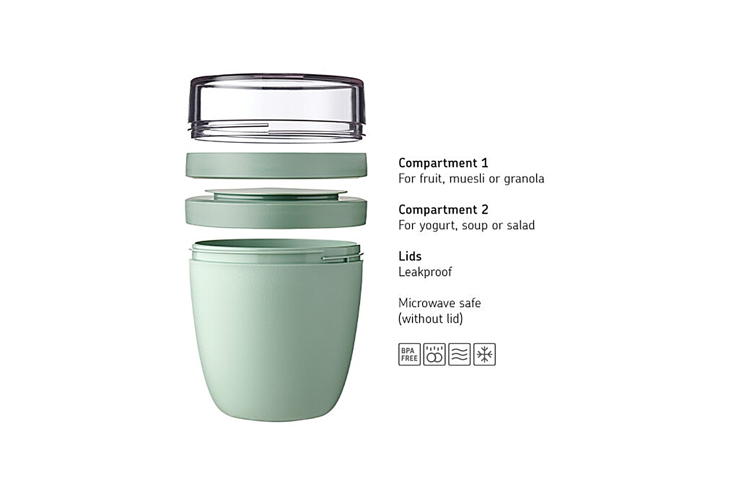 Mepal Lunch Pot Ellipse - Vivid Mauve