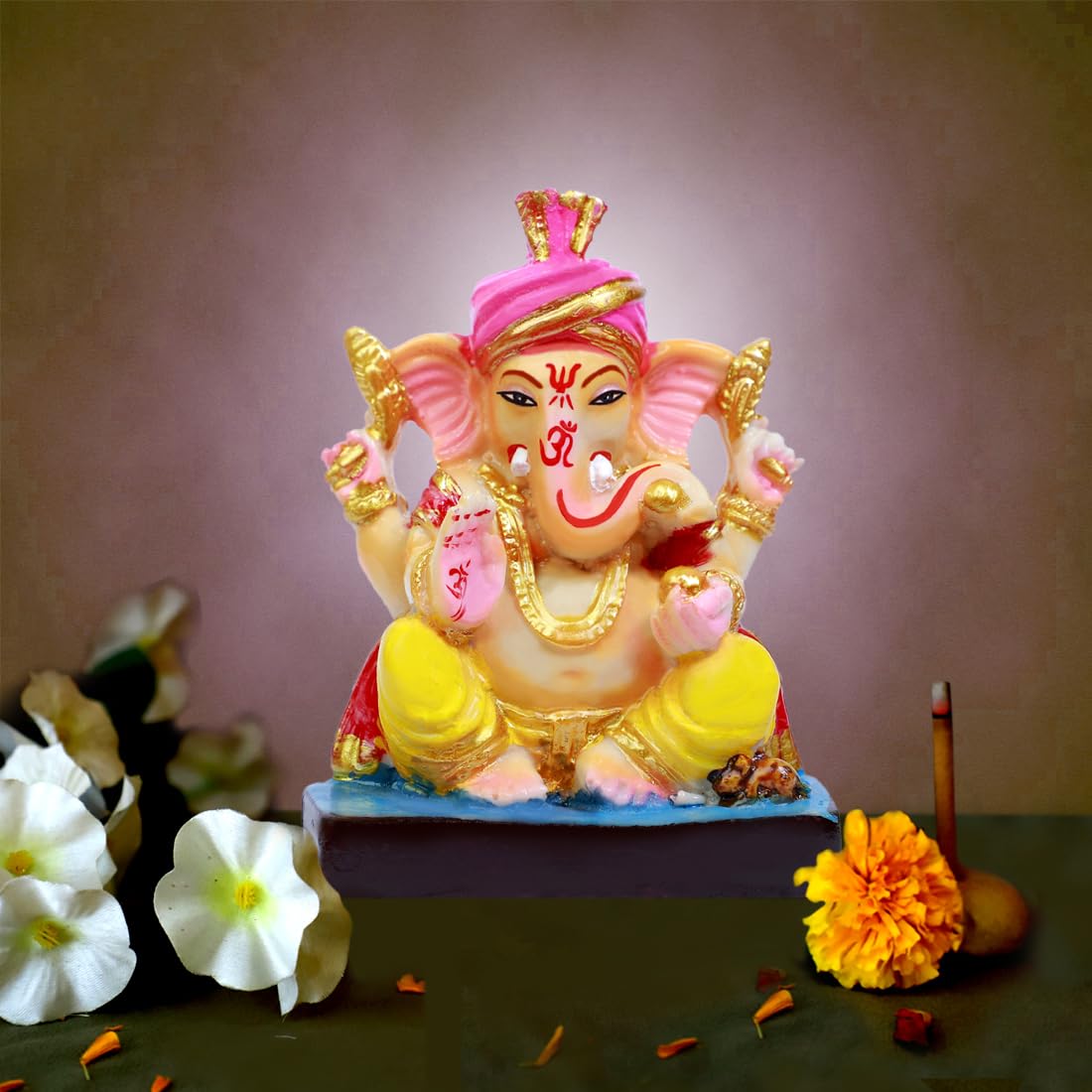 Buji Craft Ganesh Ji Lord Ganesha Car Dashboard Ganesh Statue Ganesh Murti Ganeshji Idol Ganpati Baba Ganpati Murti S27
