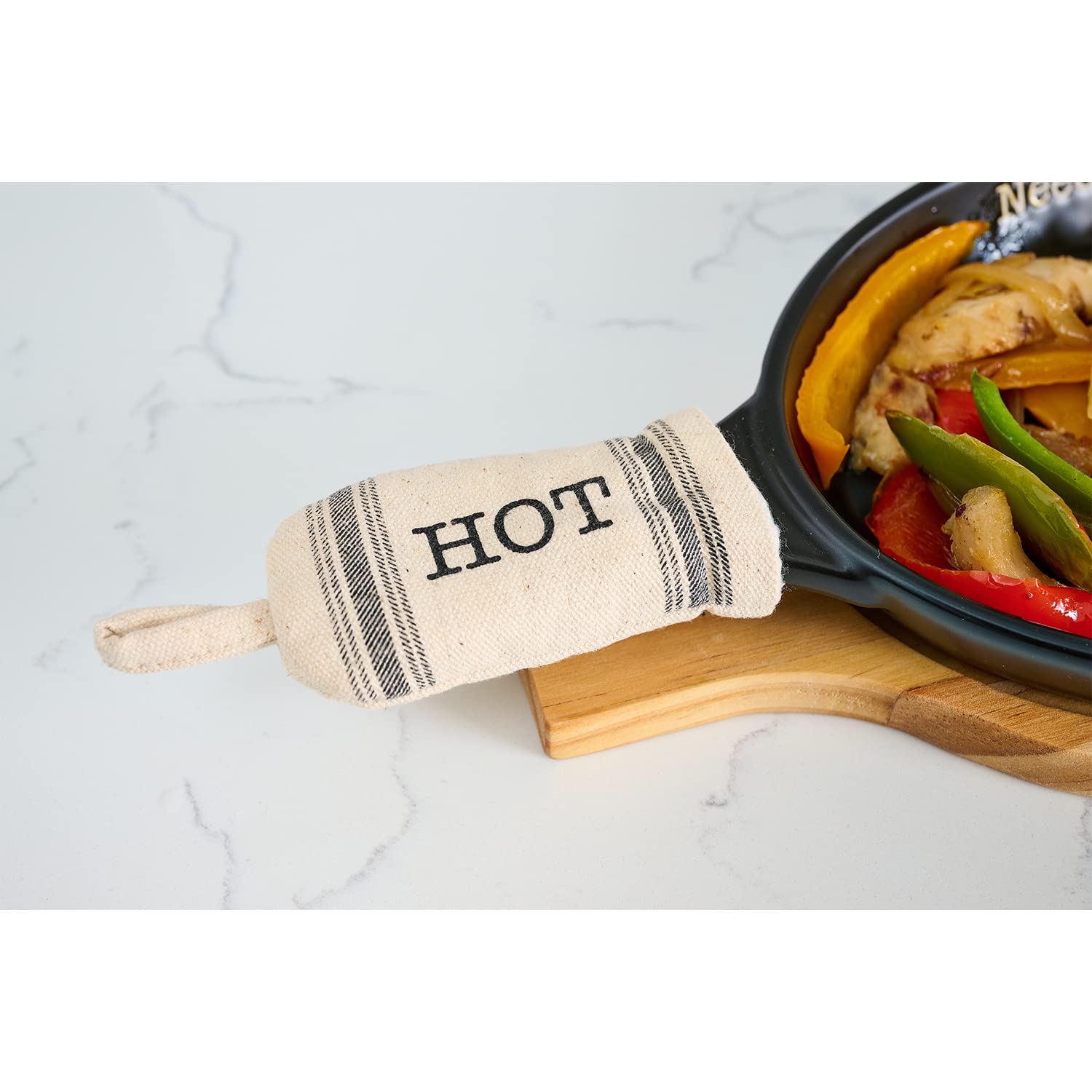 Mud Pie Circa Fajita Skillet Set, Black, 13 1/2'' X 7'' Dia