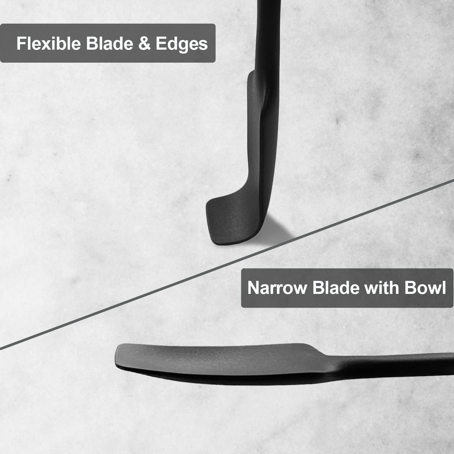 2-Pack Silicone Small Jar Spatulas With Long Handle, Upgraded Heat Resistant Spatula For Non Stick Cookware, Seamless Design, St