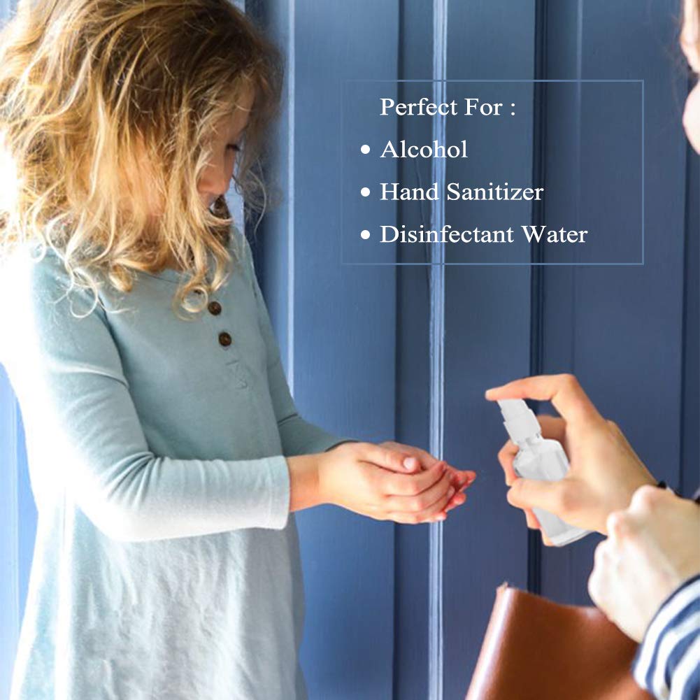 Hydior 2oz Clear Glass Spray Bottles for Essential Oils  Small Spray Bottle with Plastic Sprayer - Set of 3