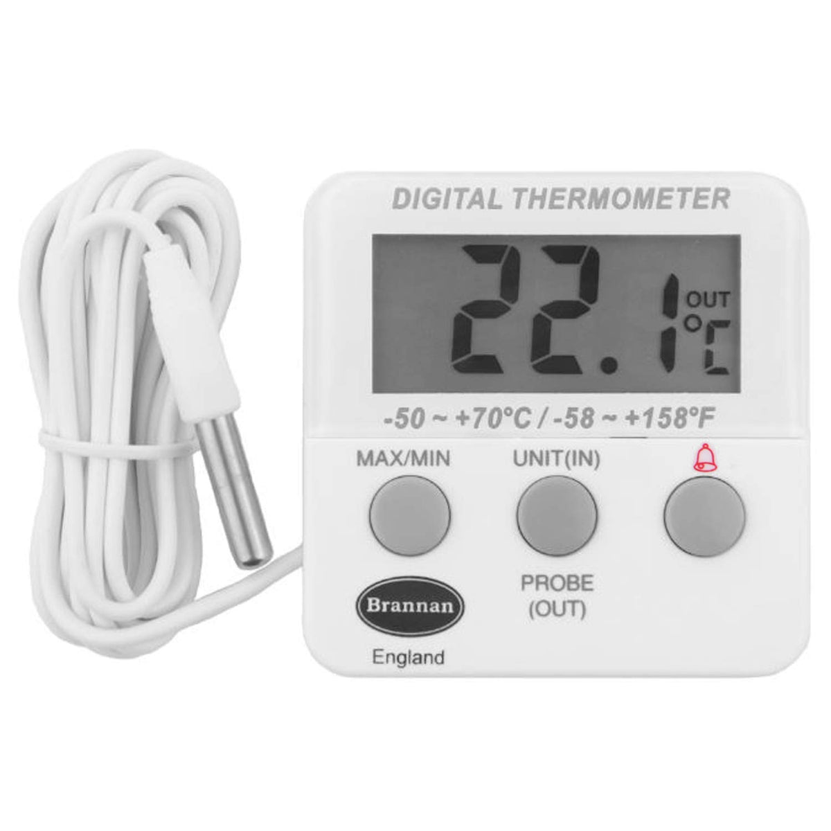 Refrigerator Thermometer Digital - Fridge And Freezer Alarm Alert When Temperatures Drop - Ideal Fridge Freezer Thermometer With