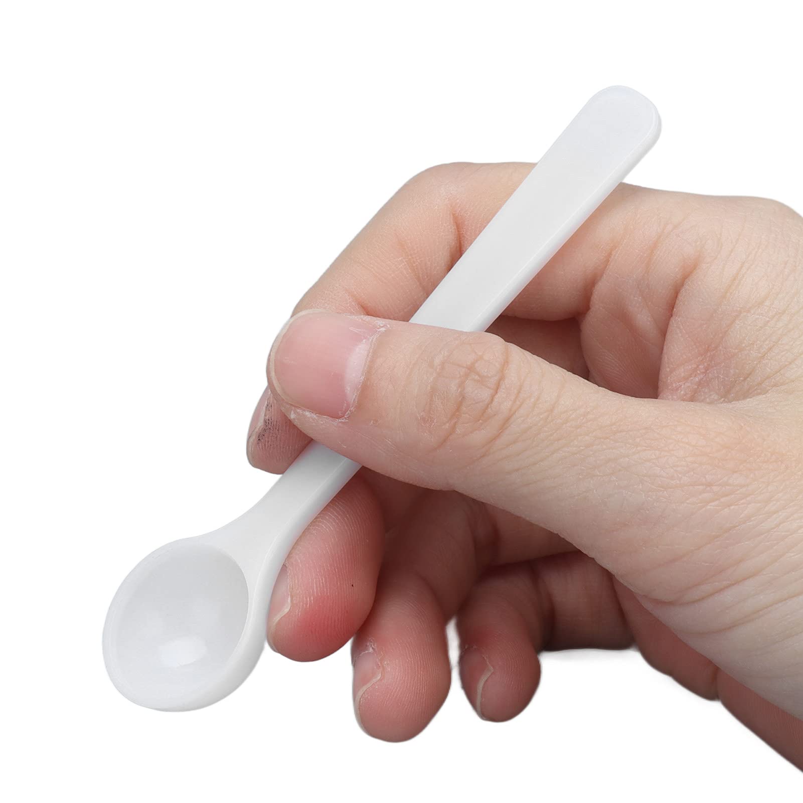 Measuring Spoons, 100Pcs 2Ml/1G Plastic Measuring Spoons Set, Long Handle Scoop, Small Tablespoon Measurement Spoon Set, Shatter