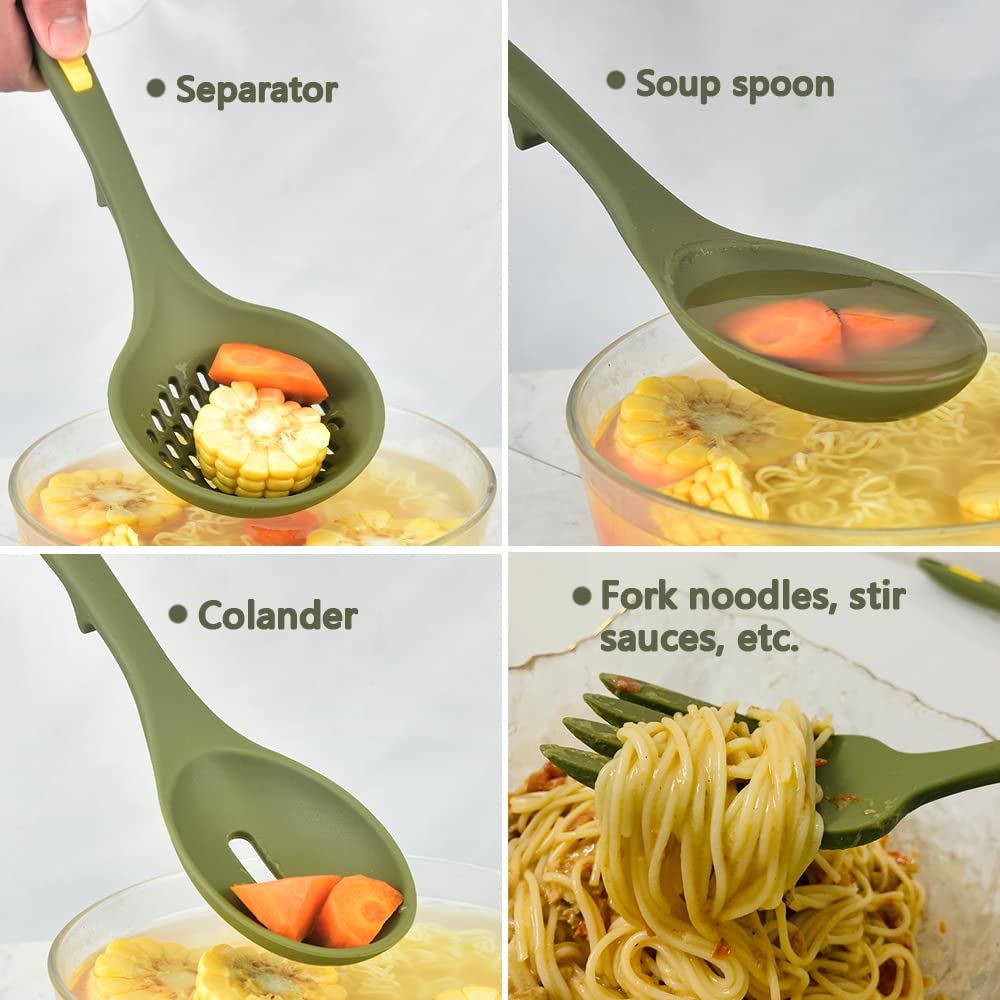 Collfa Heavy Duty Kitchen Silicone Cooking Utensils Set Heat Resistant Kitchenware Nonstick Resistant Kitchen Tools For Cooking,