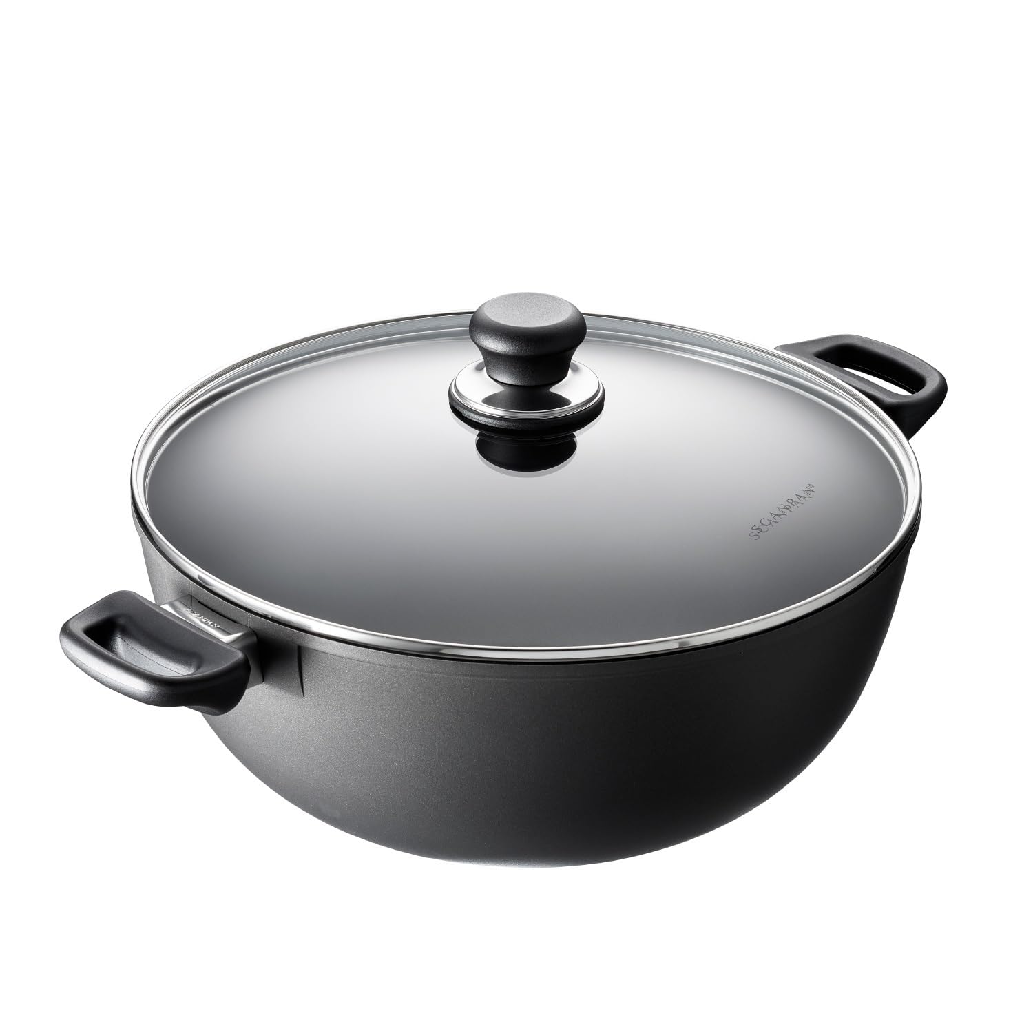 Scanpan Classic 8 1/4 Qt Nonstick Casserole/Stew Pot with Lid  Metal Utensil Safe, Dishwasher & Oven Safe to 500F, Works on Gas