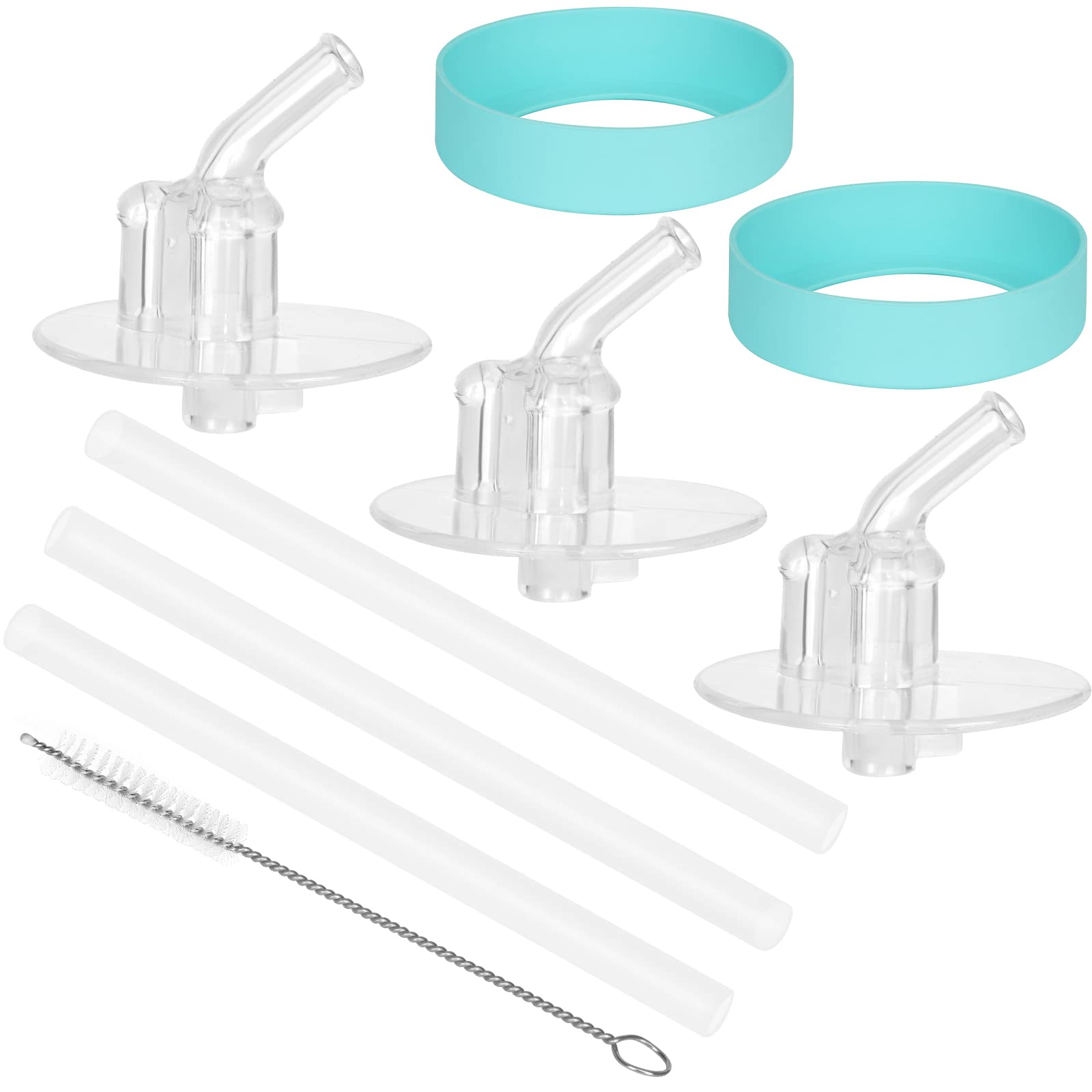 Silicone Bottom Boot & Straw for Thermos 12 oz Bottles, Fits Thermos F401 & F410 Bottle, Straws for Funtainer 12oz, Come with St