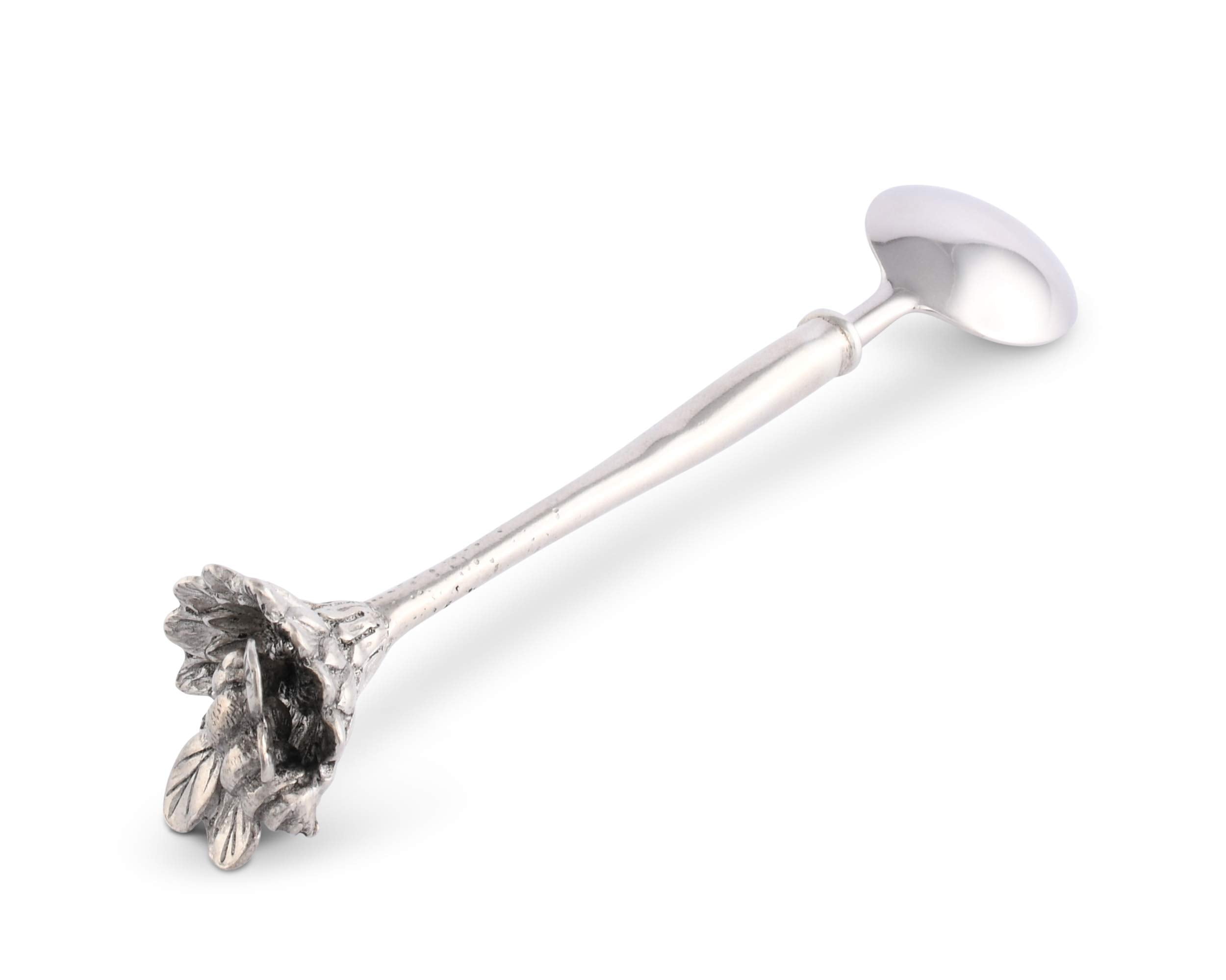 Vagabond House Pewter Daisy And Bee Spoon Jam/Jelly/Fruit/Dip 6 Inch Long