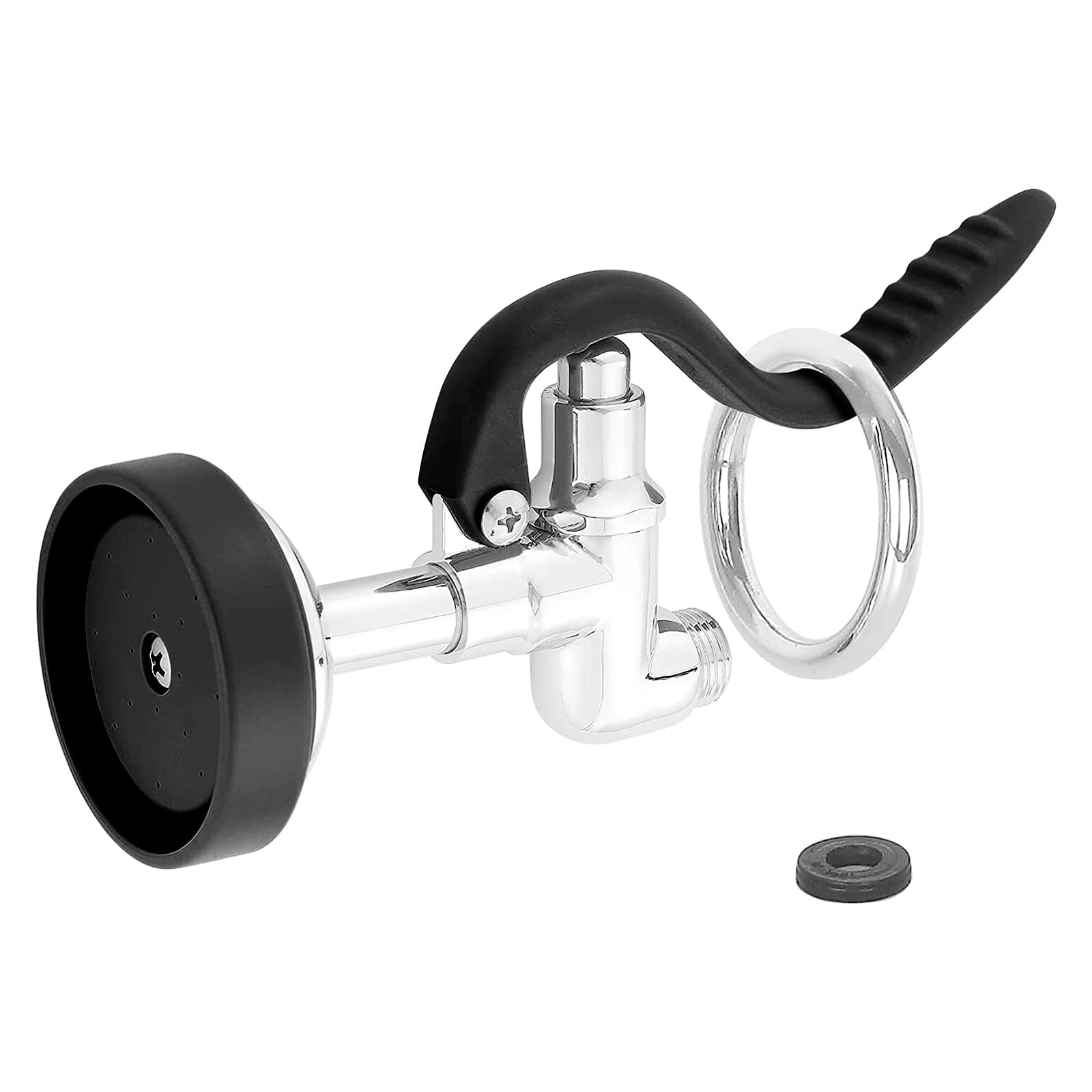 Jzbrain Pre Rinse Spray Valve Commercial Kitchen Sink Faucet Sprayer Head 1.42 Gpm High Pressure Washing Sprayer Nozzle Replacem