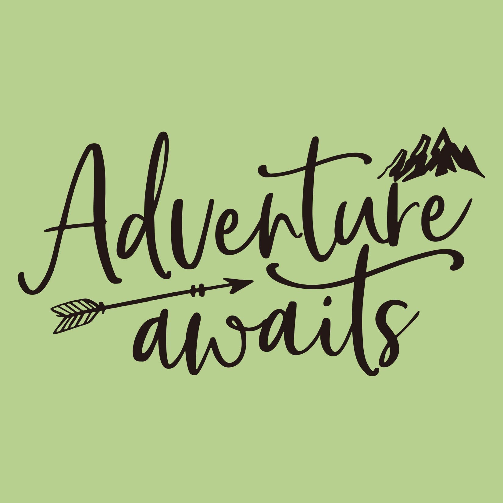 Adventure Awaits Vinyl Wall Decal Inspirational Quotes Wall Art Lettering Bedroom Living Room Decor