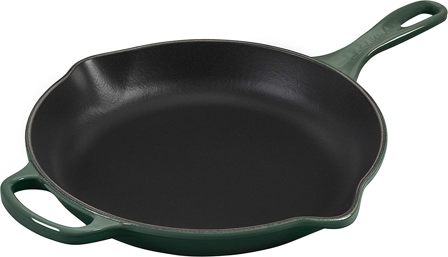 Le Creuset Enameled Cast Iron Signature Iron Handle Skillet, 9 (1-3/8 Qt.), Sea Salt