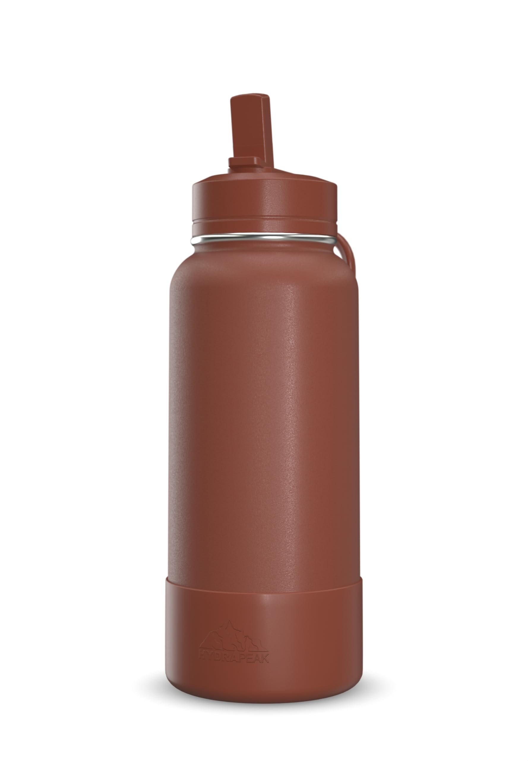 Hydrapeak 32Oz Sport Insulated Water Bottle With Straw Or Chug Lid, Leak & Spill Proof, Keeps Drinks Cold For 24 Hours, Hot For