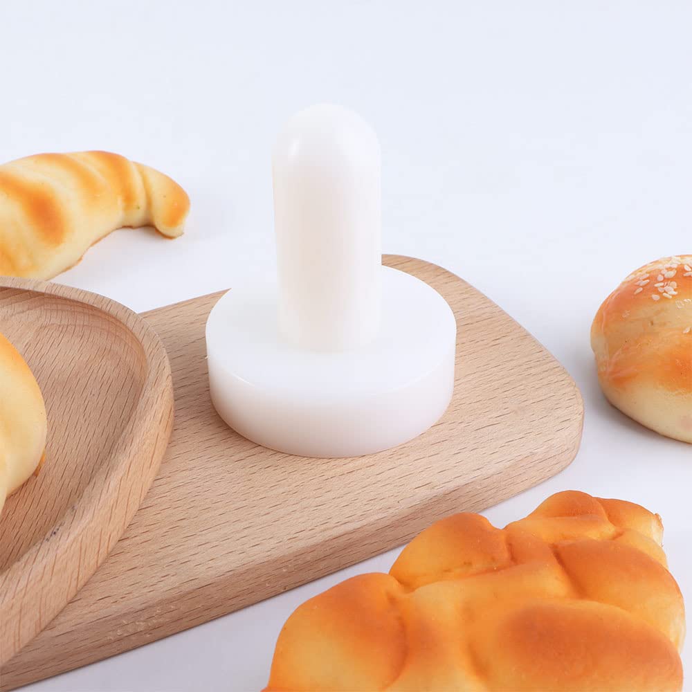 Leadigol 1Pcs Cake Pusher,Plastic Tart Pastry Double Ended Dough Tart Tamper Pie Eggtart Mold For Kitchen