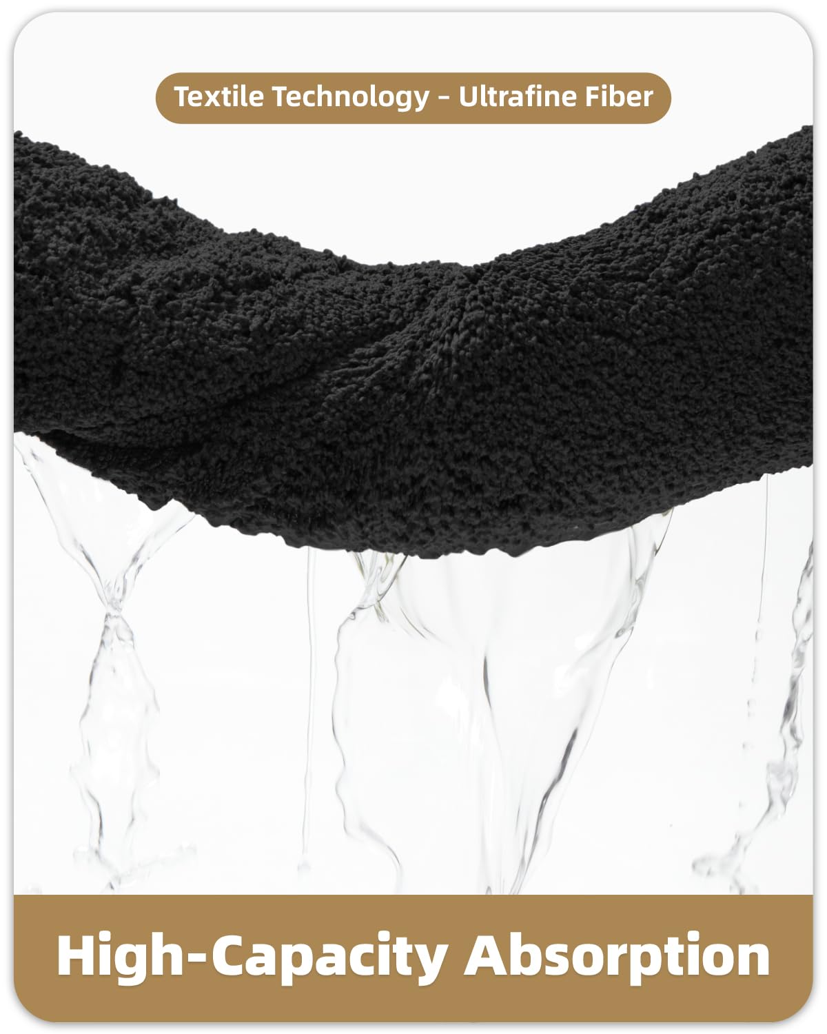 Color G Black Bathroom Rugs - Absorbent  Non Slip  Soft  Washable  Quick Dry  24''x43'' Long Black Bath Mat Bathroom Runner Bathroom Carpet