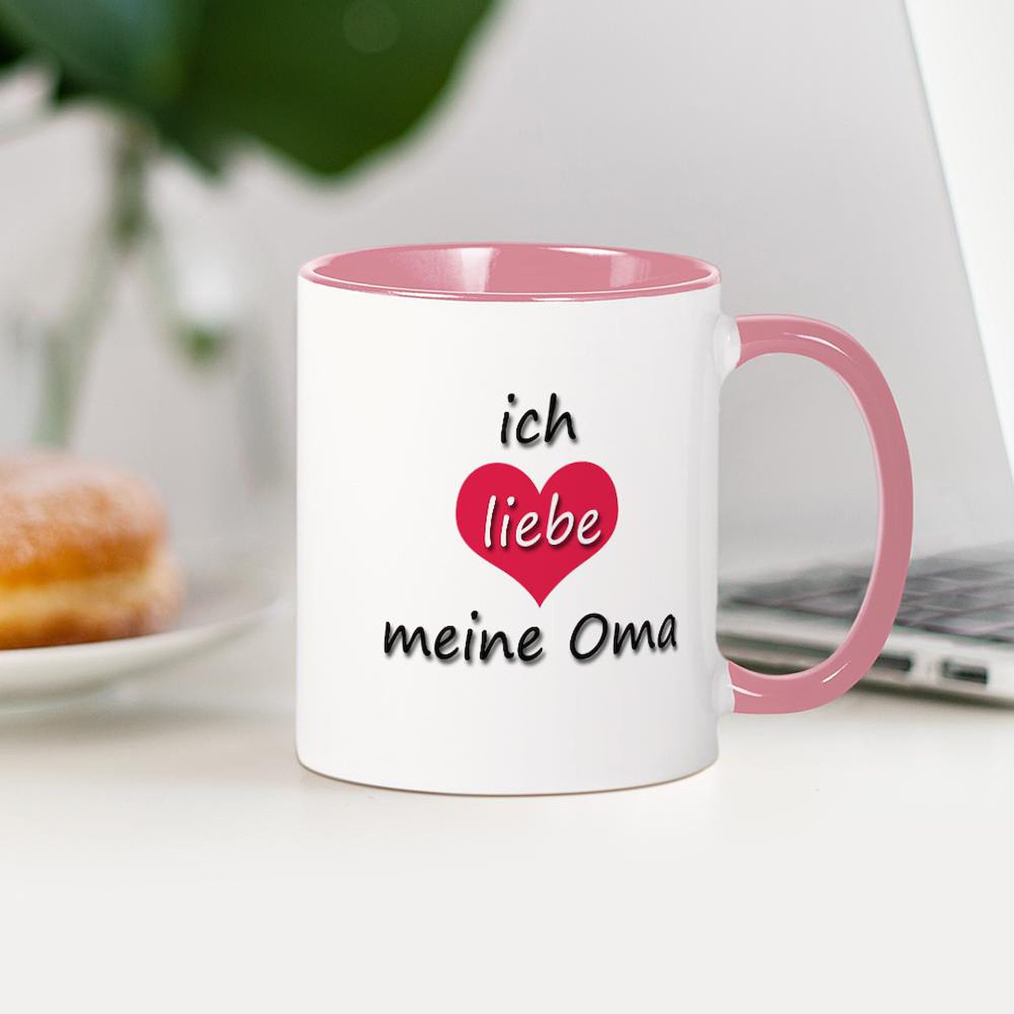 Cafepress Ich Liebe Meine Oma I Love My Grandma In German Mu 11 Oz (325 Ml) Ceramic Coffee Mug