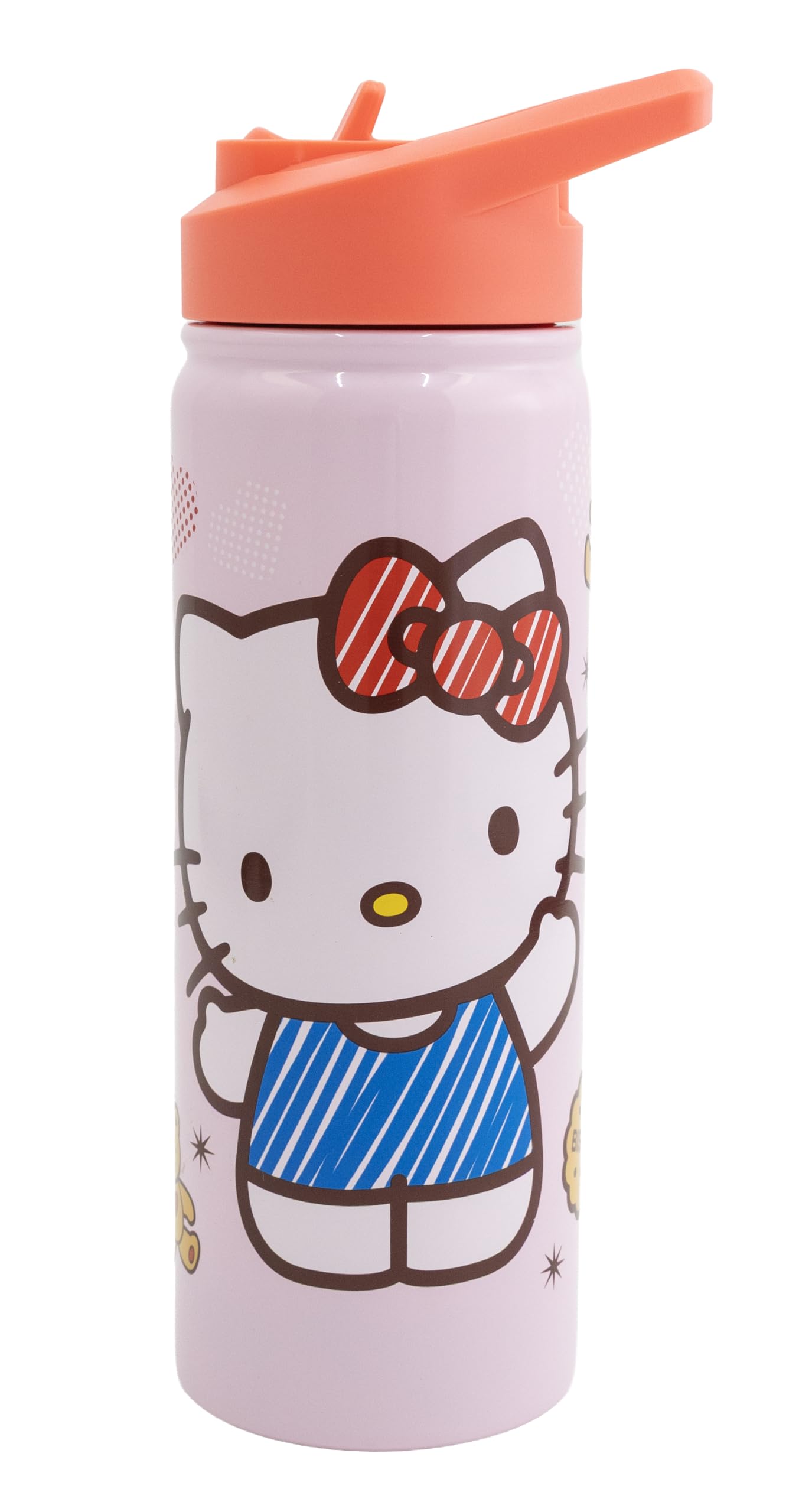 Sanrio Hello Kitty Insulated Water Bottle | 20oz Sanrio Hello Kitty Kids Flip Straw Cup | Double Wall BPAFree Reusable Bottle f