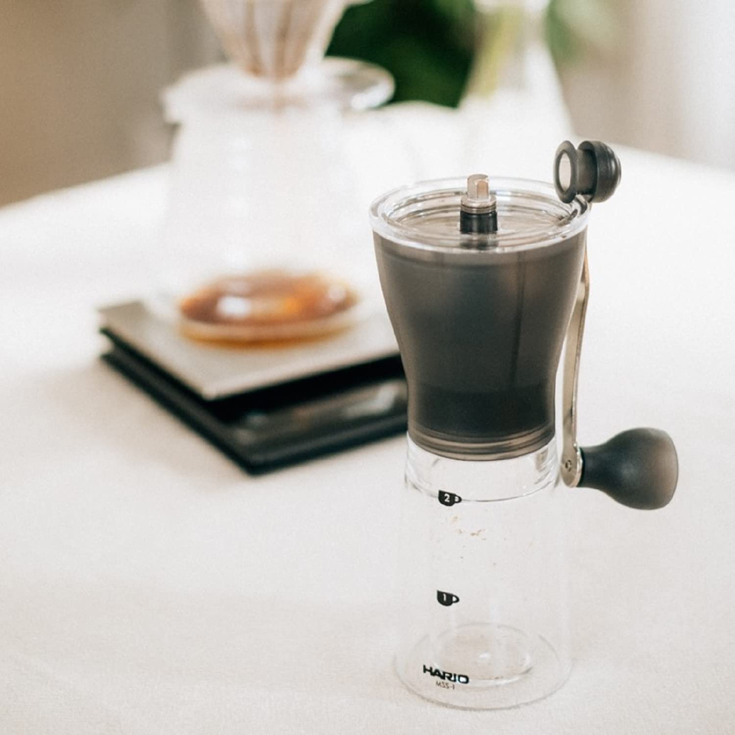 HARIO Ceramic Coffee Mill Original MSS-1B, Black - Premium Manual Grinder with Durable Ceramic Burrs