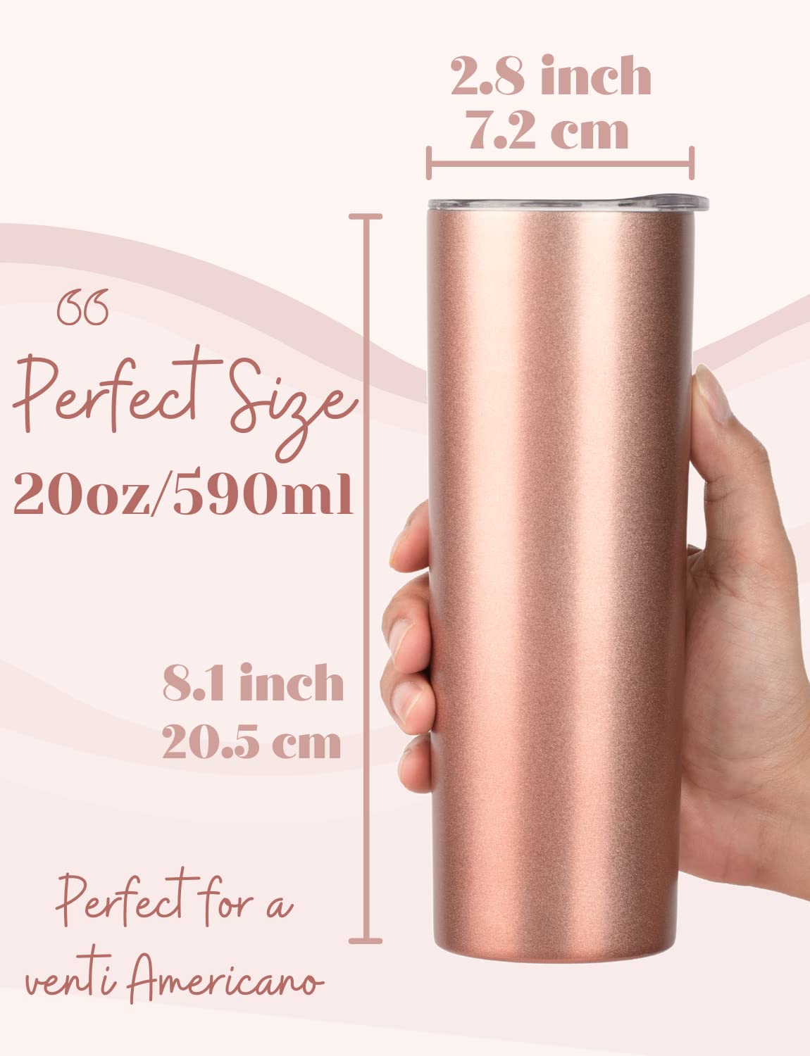Onebttl Counselor Gifts For Women, Appreciation Gifts For Counselors, 20Oz Stainless Steel Skinny Tumbler With Lid Straw - Schoo