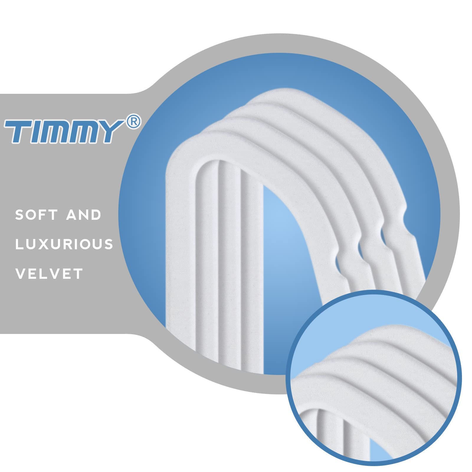 Timmy Hangers Non-Slip Velvet Hangers - Suit Hangers (50-Pack) Ultra Thin Space Saving Coat Hanger And Heavy Duty Clothes Hanger