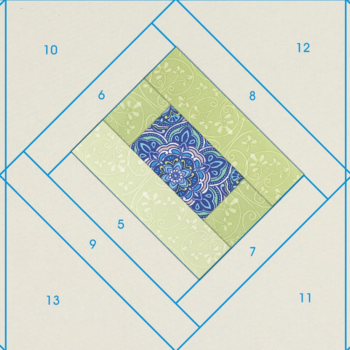 June Tailor Quilt As You Go Table Runner Pattern, Multi-colored Fabric, Model 0644791