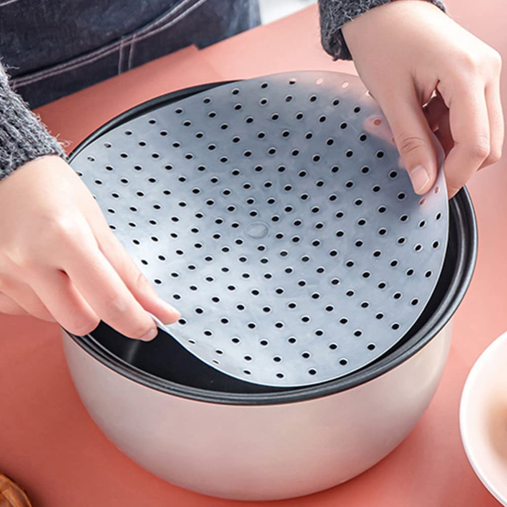 Multipurpose Silicone Liner For Steamer, Air Fryer, Pressure Cooker: Upgraded Reusable Air Fryer Liners, Silicone Baking Mat Ste